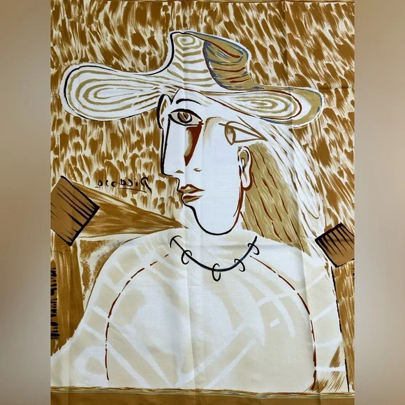 Vintage Picasso 33” x 33” Scarf